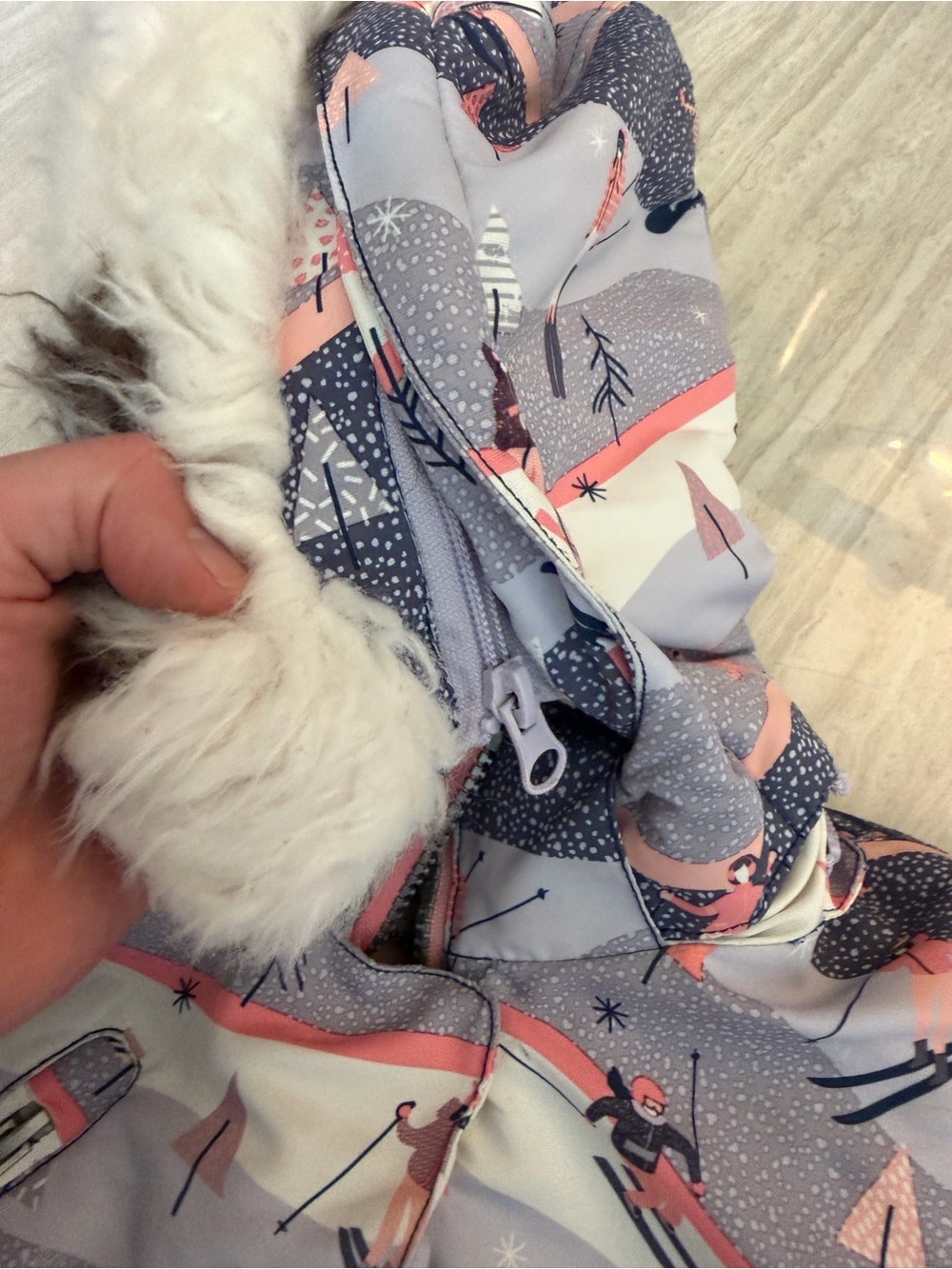 deux par deux Lilac and Pink Toddler Jacket and Snow Pants (3Y) - Picture 4 of 11